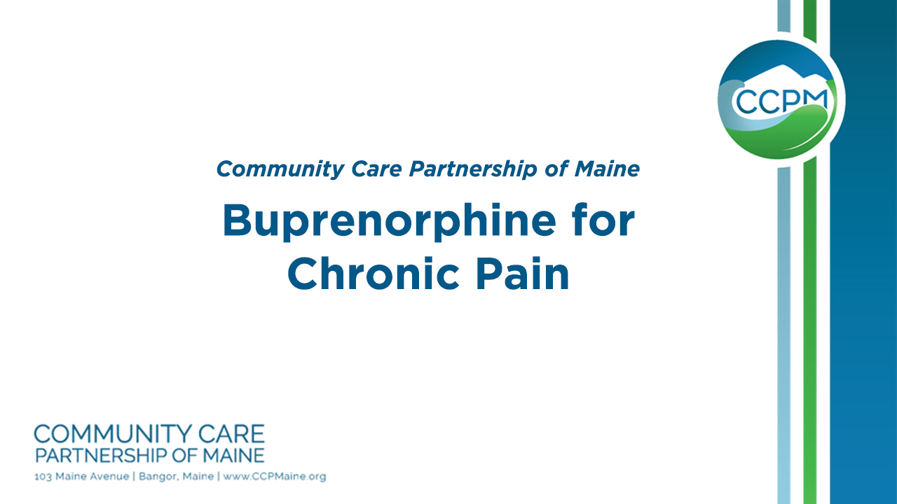 Protected: Buprenorphine for Chronic Pain