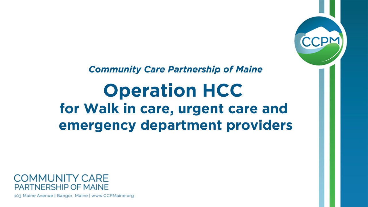 Protected: Operation HCC for Walk In Care, Urgent Care and Emergency Department Providers