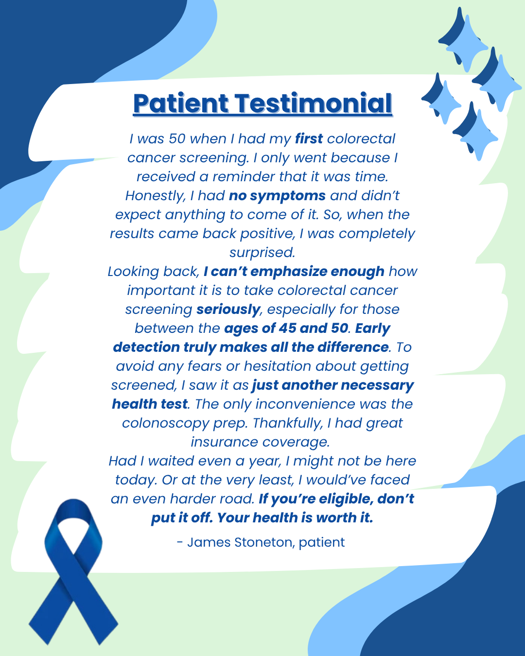 Protected: Colorectal Cancer Screening – Patient Testimonial v2